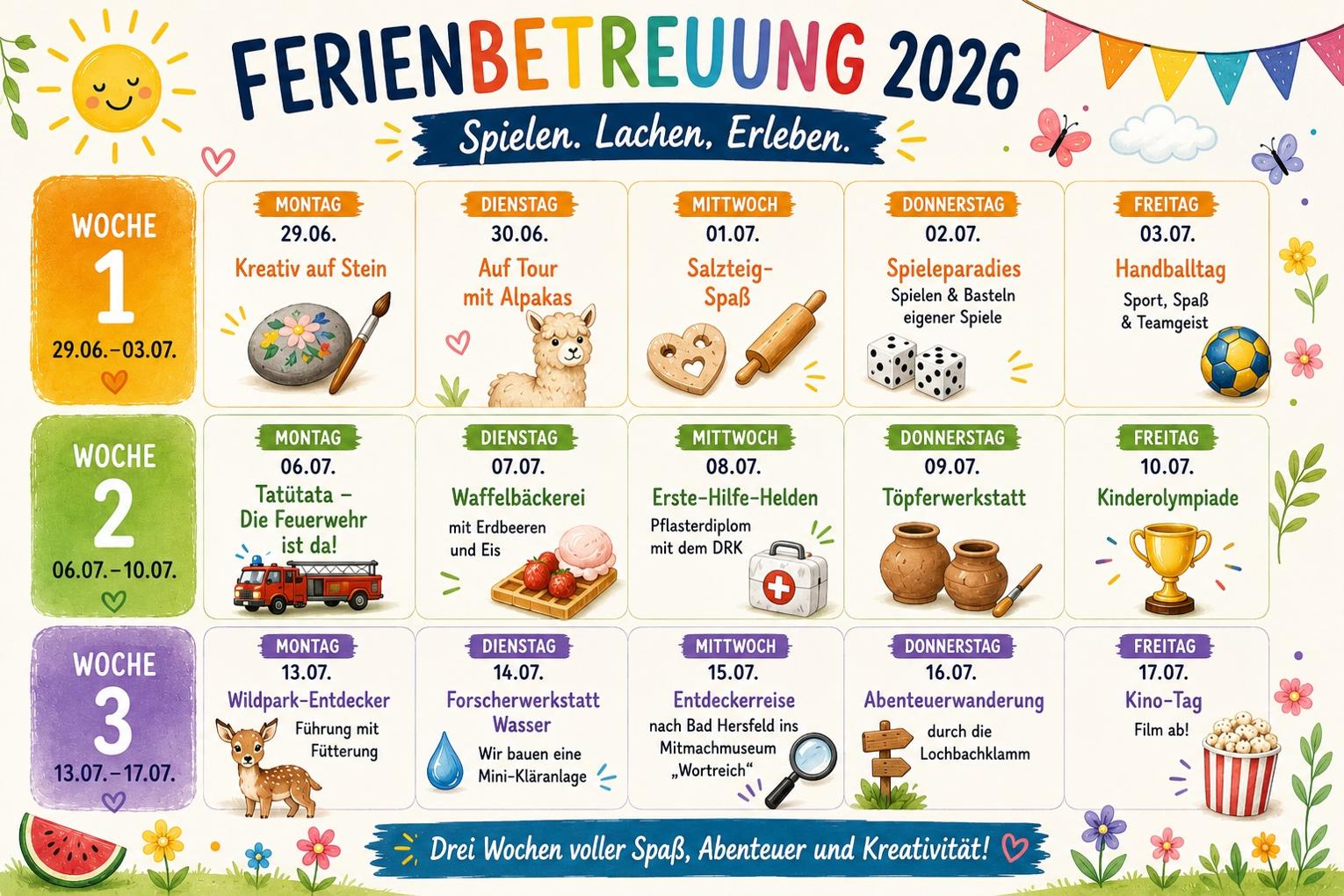 Sommerferien-Programm